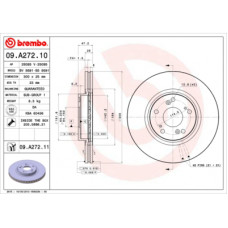 Гальмівний диск Brembo 09.A272.11