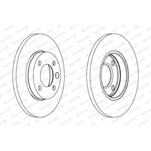 Гальмівний диск FERODO DDF103