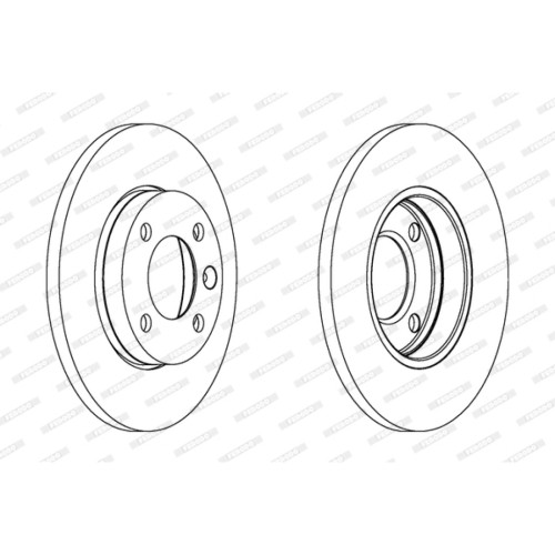 Гальмівний диск FERODO DDF103