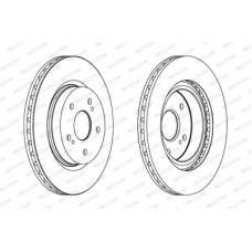 Гальмівний диск FERODO DDF1635C