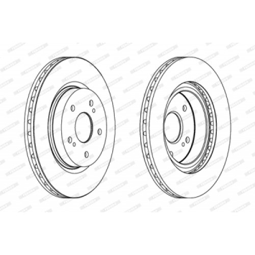 Гальмівний диск FERODO DDF1635C