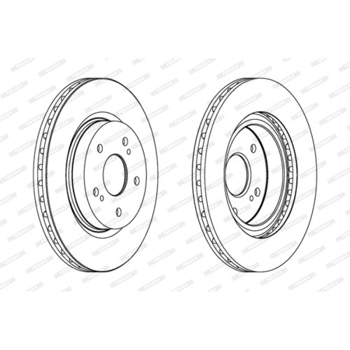 Гальмівний диск FERODO DDF1635C