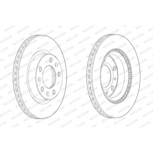 Гальмівний диск FERODO DDF2413C