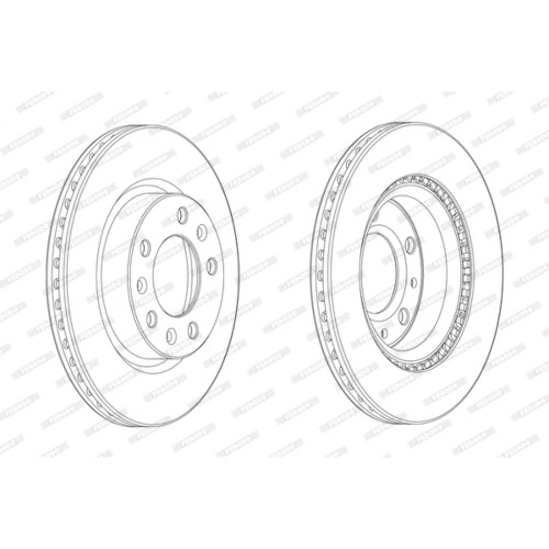 Гальмівний диск FERODO DDF2413C