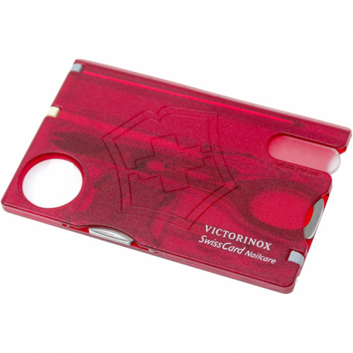 Ніж Victorinox SwissCard NailCare Transparent Red (0.7240.T)