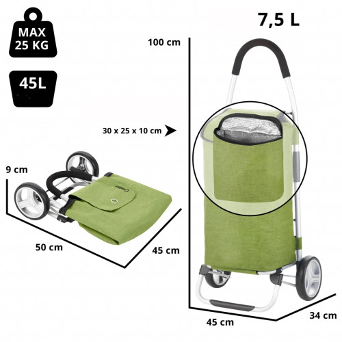 Сумка-візок ShoppingCruiser Foldable 45 л Green (930021)