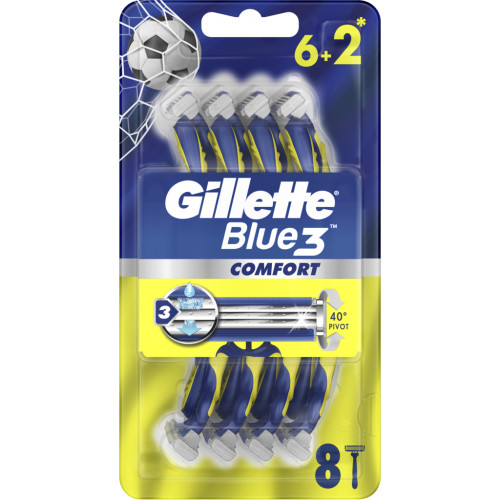 Бритва Gillette Blue 3 Comfort одноразова 8 шт. (7702018604319)