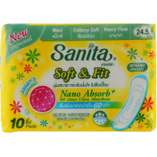 Гігієнічні прокладки Sanita Soft & Fit Maxi 24.5 см 10 шт. (8850461090285)