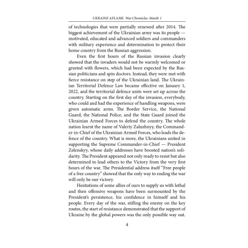 Книга Ukraine aflame. War Chronicles. Month 1. Speeches and addresses by the President V. Zelenskyy Фоліо (9786175510490)