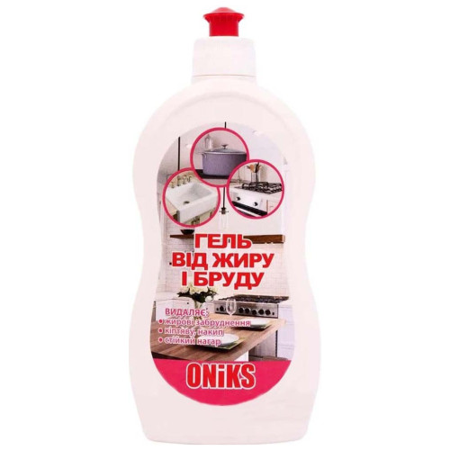 Рідина для чищення кухні Oniks для видалення бруду, жиру, кіптяви та нагару 500 г (4820191760325)