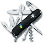 Ніж Victorinox Climber Ukraine Black "Карта України Жовто-Блакитна" (1.3703.3_T1166u)