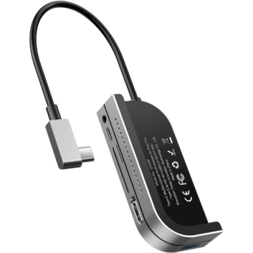 Концентратор Baseus USB3.1 Type-C to HDMI/USB 3.0x3/TF,SD/Type C PD/3.5mm (CAHUB-WJ0G)