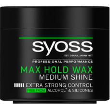 Віск для волосся Syoss Max Hold для гладкого, блискучого волосся Фіксація 5 150 мл (9000101681543)