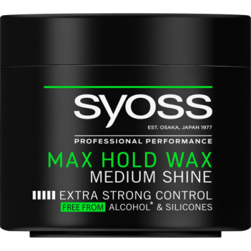 Віск для волосся Syoss Max Hold для гладкого, блискучого волосся Фіксація 5 150 мл (9000101681543)