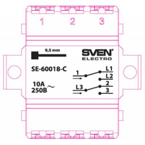 Перемикач Sven SE-60018-C cream (7100044)
