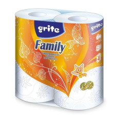 Туалетний папір Grite Family 3 слоя 150 отрывов 4 шт (4770023482119)