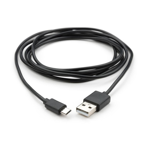 Дата кабель USB 2.0 AM to Micro 5P PVC 1.8m black Vinga (VCPDCM1.8BK)