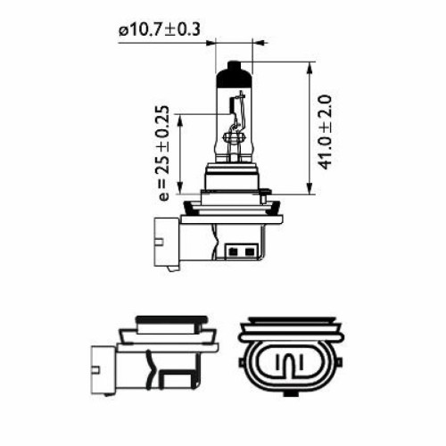 Автолампа Philips галогенова 35W (12360 B1)