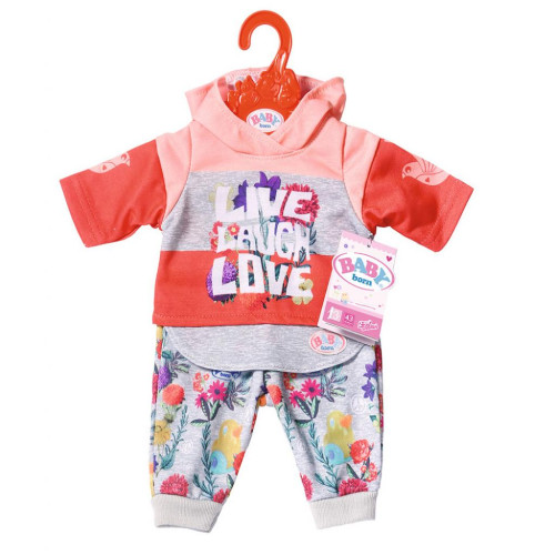 Аксесуар до ляльки Zapf Набір одягу Baby Born Трендовий спортивний костюм Рожевий (826980-1)