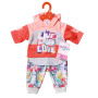 Аксесуар до ляльки Zapf Набір одягу Baby Born Трендовий спортивний костюм Рожевий (826980-1)