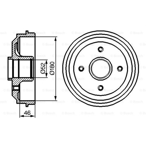 Гальмівний барабан Bosch 0 986 477 116