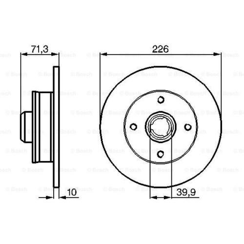 Гальмівний диск Bosch 0 986 478 331