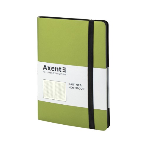 Блокнот Axent Partner Soft, 125х195, 96арк, кліт, салатовий (8206-09-A)