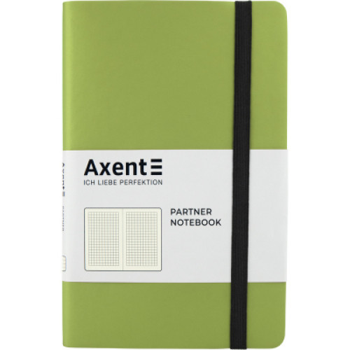 Блокнот Axent Partner Soft, 125х195, 96арк, кліт, салатовий (8206-09-A)