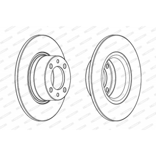 Гальмівний диск FERODO DDF1035