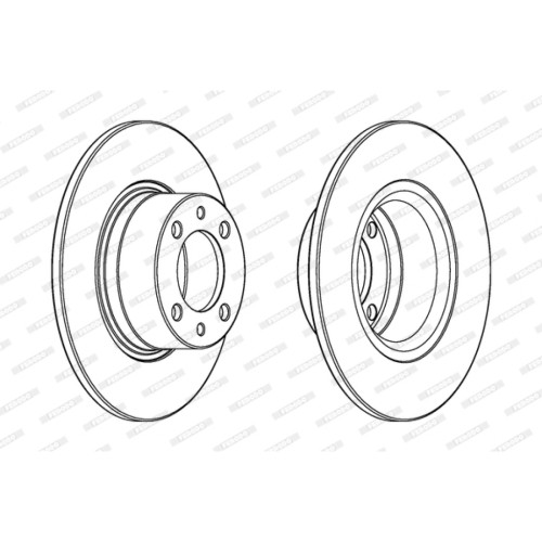 Гальмівний диск FERODO DDF1035
