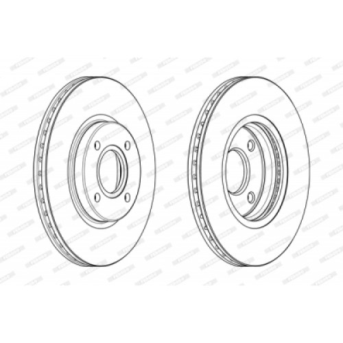 Гальмівний диск FERODO DDF2461C