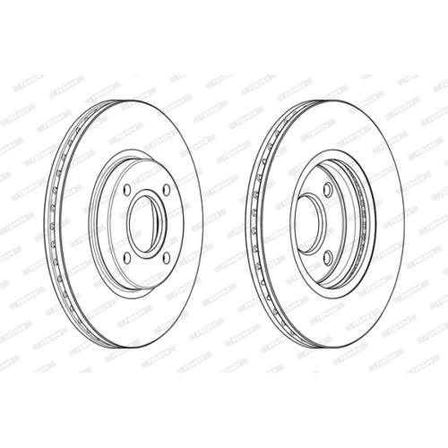 Гальмівний диск FERODO DDF2461C