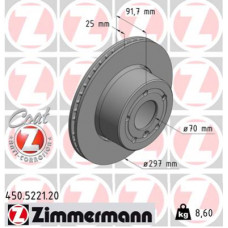Гальмівний диск ZIMMERMANN 450.5221.20