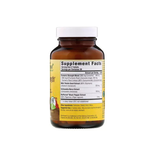 Трави MegaFood Сила куркуми для печінки, Turmeric Strength for Liver, 60 та (MGF10306)