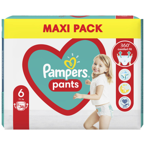 Підгузки Pampers трусики Pants Giant Розмір 6 (15+ кг) 36 шт. (8006540069028)