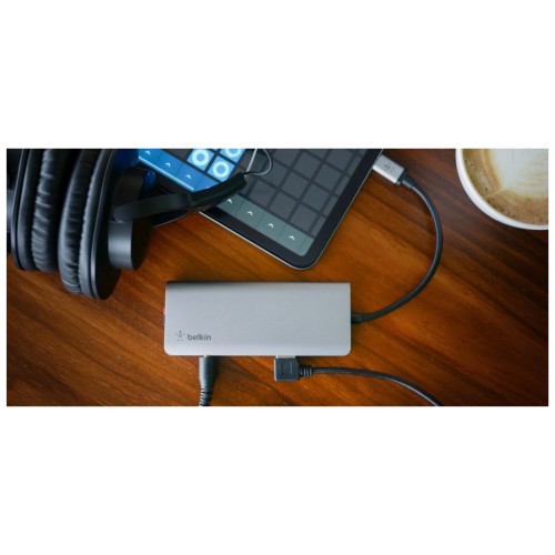 Концентратор Belkin USB-C 7-in-1 Multiport Dock (AVC009BTSGY)