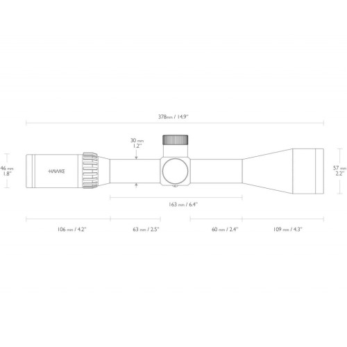 Оптичний приціл Hawke Airmax 30 FFP 6-24х50 SF AMX IR (13352)