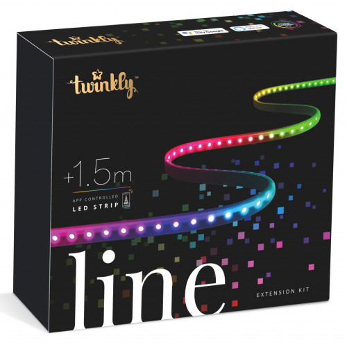 Гірлянда Twinkly Smart LED Line RGB, підсвічування плюс 1,5м, Gen II, IP20, к (TWL100ADP-B)