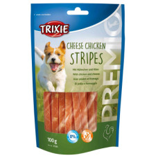 Ласощі для собак Trixie Premio Chicken Cheese Stripes сир/курка 100 г (4011905315867)