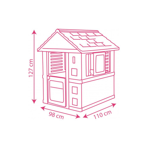 Ігровий будиночок Smoby Королле з розсувними віконницями 98 х 110 х 127 см (810720)