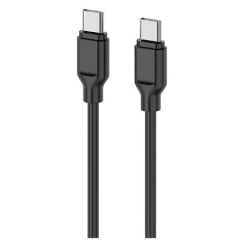 Дата кабель USB-C to USB-C 1.0m Glow 60W black 2E (2E-CCCC-BL)