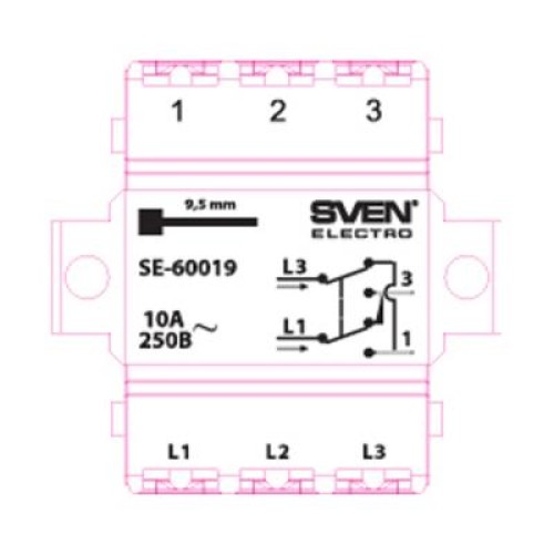 Перемикач Sven SE-60019 white (7100065)