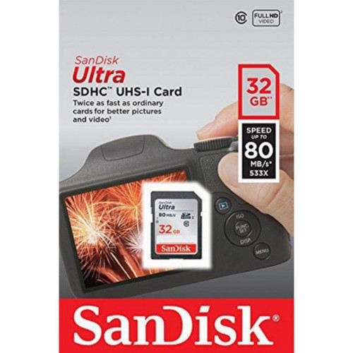 Карта пам'яті SanDisk 32GB SDHC class 10 Ultra (SDSDUN4-032G-GN6IN)