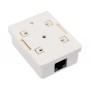 Комп'ютерна розетка RJ45x1 UTP cat.5e 8P8C Vinga (VCPRJ45O1NE)