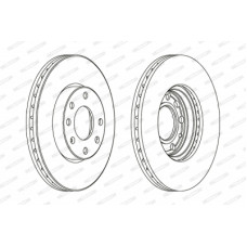 Гальмівний диск FERODO DDF1041