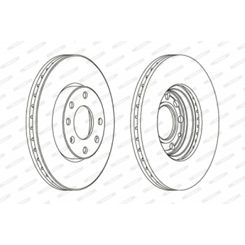 Гальмівний диск FERODO DDF1041