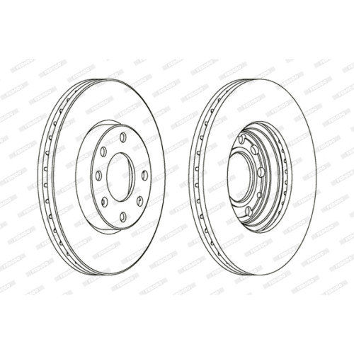 Гальмівний диск FERODO DDF1041