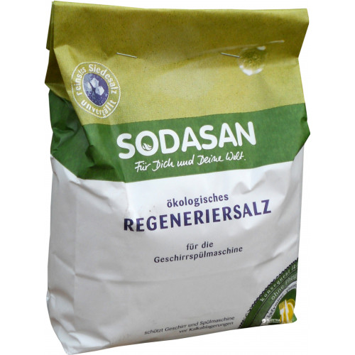 Сіль для посудомийних машин Sodasan органічна регенерована 2 кг (4019886000901)