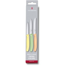 Набір ножів Victorinox SwissClassic Paring Set 3 шт Light Yellow, Green, Orange (6.7116.34L2)