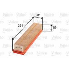 Повітряний фільтр для автомобіля Valeo 585056